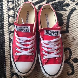 Converse All Star Red Low Tops